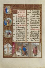 Feasting and Warming; Zodiacal Sign of Aquarius; Workshop of the Master of James IV of Scotland, Flemish, before 1465