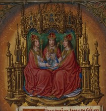 The Holy Trinity Enthroned; Master of James IV of Scotland, Flemish, before 1465 - about 1541, Ghent, Belgium; about 1510