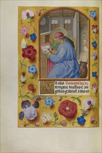 Saint Luke; Workshop of Master of the First Prayer Book of Maximilian, Flemish, active about 1475 - 1515, Bruges, Belgium