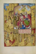 The Coronation of the Virgin; Master of the Lübeck Bible, Flemish, about 1485-about 1520, Bruges, Belgium; about 1510 - 1520