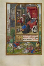Deathbed Scene; Master of James IV of Scotland, Flemish, before 1465 - about 1541, Bruges, Belgium; about 1510 - 1520; Tempera