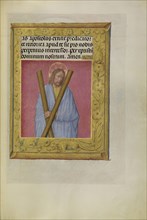 Saint Andrew; Workshop of Master of the First Prayer Book of Maximilian, Flemish, active about 1475 - 1515, Bruges, Belgium