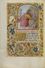 Saint Christopher Carrying the Christ Child; Workshop of Master of the First Prayer Book of Maximilian, Flemish, active