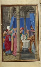The Circumcision; Simon Bening, Flemish, about 1483 - 1561, Bruges, Belgium; about 1525–1530; Tempera colors, gold paint