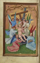 The Christ Child Surrounded by the Instruments of the Passion; Simon Bening, Flemish, about 1483 - 1561, Bruges, Belgium