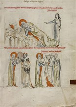 While Saint Hedwig Sleeps, a Candle Falls onto Her Book but Does Not Burn; Saint Hedwig Prophesying the Death of Heinrich