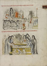 Nuns Praying over the Body of Saint Hedwig; The Burial of Saint Hedwig; Unknown maker; Silesia, Poland; 1353; Tempera colors