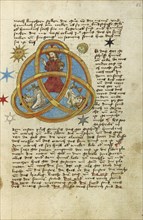 The Trinity; Ulm, Germany; shortly after 1464; Watercolor and ink on paper bound between original wood boards