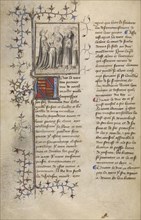 The Marriage of William I with the Daughter of Count Herbert de Senlis; Paris, France; about 1400 - 1415; Leaf: 29.1 x 19.1 cm