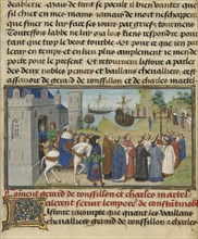 The Byzantine Emperor Welcoming Roussillon and Martel; Loyset Liédet, Flemish, active about 1448 - 1478, and Pol Fruit, Flemish