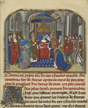 The Coronation of Pepin; Loyset Liédet, Flemish, active about 1448 - 1478, and Pol Fruit, Flemish, active about 1468