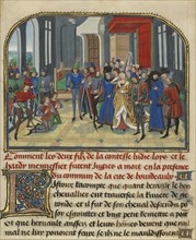 The Sons of Lydia Sentenced to Death; Loyset Liédet, Flemish, active about 1448 - 1478, and Pol Fruit, Flemish