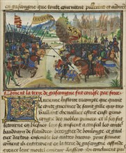 The Conquest of Gasgogne by the Armies of Luxembourg, Boulogne, and Artois; Loyset Liédet, Flemish, active about 1448 - 1478