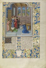 Froissart Kneeling before Gaston Phébus, Count of Foix; Master of the Soane Josephus, Flemish, active about 1475 - 1485, Bruges