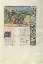 The Battle of Aljubarrota; Master of the Soane Josephus, Flemish, active about 1475 - 1485, Bruges, Belgium; about 1480 - 1483