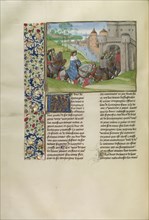 Louis of Anjou Entering Paris; Master of the Getty Froissart, Flemish, active about 1475 - 1485, Bruges, Belgium; about 1480