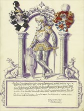 Friedrich IV Hohenzollern; Jörg Ziegler, German, early 16th century - 1574,1577, Rottenburg, Germany; about 1572; Pen and ink