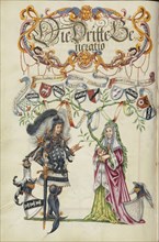 The Third Generation, Friedrich Derrer; Nuremberg, Germany; about 1626 - 1711; Tempera colors with gold and silver highlights