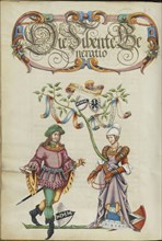 The Seventh Generation, Sebaldt Derrer; Nuremberg, Germany; about 1626 - 1711; Tempera colors with gold and silver highlights