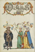 The Eleventh Generation, Wilhelm Derrer; Nuremberg, Germany; about 1626 - 1711; Tempera colors with gold and silver highlights