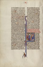Initial L: A Judge and Two Men and A Couple before a Notary; Unknown, Michael Lupi de Çandiu, Spanish, active Pamplona, Spain