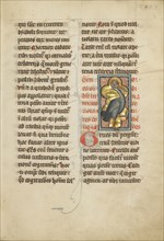 A Crane; Thérouanne ?, France, formerly Flanders, fourth quarter of 13th century, after 1277, Tempera colors, pen and ink