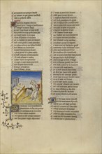 Pygmalion; Paris, France; about 1405; Tempera colors, gold leaf, and ink on parchment bound between pasteboard