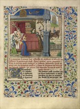 The Birth of Alexander; Master of the Jardin de vertueuse consolation and assistant, Flemish, active 3rd quarter of 15th century