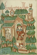 Barlaam Leaving the Hermitage; Follower of Hans Schilling, German, active 1459 - 1467, from the Workshop of Diebold Lauber