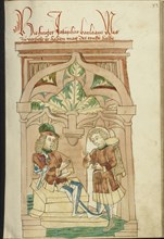 Josaphat and Barlaam in Conversation; Follower of Hans Schilling, German, active 1459 - 1467, from the Workshop of Diebold