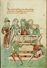 Burial Scene; Follower of Hans Schilling, German, active 1459 - 1467, from the Workshop of Diebold Lauber, German, active 1427