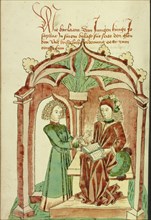 Barlaam Instructing Josaphat in the True Faith; Follower of Hans Schilling, German, active 1459 - 1467)