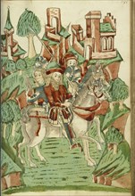 Horsemen Searching for Josaphat; Follower of Hans Schilling, German, active 1459 - 1467, from the Workshop of Diebold Lauber