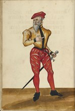 A Tournament Herald; Augsburg, probably, Germany; about 1560 - 1570; Tempera colors and gold and silver paint on paper