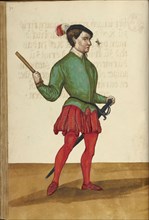 A Herald; Augsburg, probably, Germany; about 1560 - 1570; Tempera colors and gold and silver paint on paper