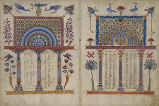 Canon Tables from the Zeyt'un Gospels, FOLIOS 2 AND 7