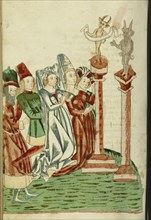 A Group of Men and Women Worship Two Idols; Follower of Hans Schilling, German, active 1459 - 1467)