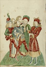 Josaphat Speaks to the Nobles; Follower of Hans Schilling, German, active 1459 - 1467, from the Workshop of Diebold Lauber