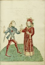 King Josaphat Selects Barochias as his Successor; Follower of Hans Schilling, German, active 1459 - 1467)