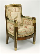 One Settee and Ten Armchairs; Frames attributed to François-Honoré-Georges Jacob-Desmalter, French, 1770 - 1841, Tapestries