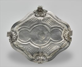Tray; François-Thomas Germain, French, 1726 - 1791, Paris, France; 1750–1756; Silver; 3.6 × 22.2 × 20.2 cm, 578.08 g