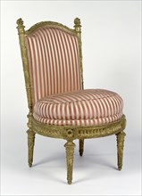 Side Chair, one of a set of four, Designed by Jacques Gondoin, French, 1737 - 1818, frames by François-Toussaint Foliot