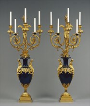 Pair of Standing Candelabra; Attributed to Lucien-François Feuchère, French, about 1750 - 1828, Paris, France; about 1784