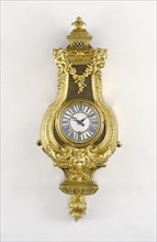 Wall Clock; Attributed to André-Charles Boulle, French, 1642 - 1732, master before 1666, Paris, France; about 1710; Gilt bronze