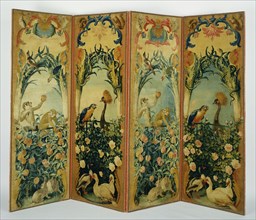 Four-Panel Screen; After designs by Alexandre-François Desportes, French, 1661 - 1743, Savonnerie Manufactory, French, active
