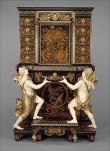 Cabinet on Stand; Attributed to André-Charles Boulle, French, 1642 - 1732, master before 1666, and medallions after Jean Varin