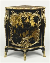 Corner Cupboard, Encoignure, Jacques Dubois, French, 1694 - 1763, master 1742), Paris, France; about 1755; White oak veneered