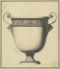 Drawing for a Wine Cooler; Attributed to Jean-Guillaume Miotte, French, 1746 - 1810, Paris, France; about 1785 - 1790; Pen