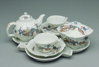 Tea Service; Chantilly Porcelain Manufactory, French, active about 1725 - about 1792, Chantilly, France; about 1730 - 1735