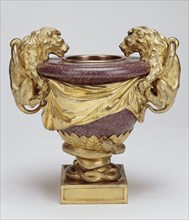 Porphyry Urn; Unknown, After a design by Ennemond-Alexandre Petitot, French, 1727 - 1801, Paris, France; vase 1700s; mount